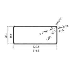 Kodumasinad | Õhupuhastaja ühendus kandiline üleminek 220x90 mm Faber | Tehnomaan