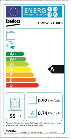 Kodumasinad | Gaasipliit elektriahjuga Beko FSM52321DXDS | Tehnomaan