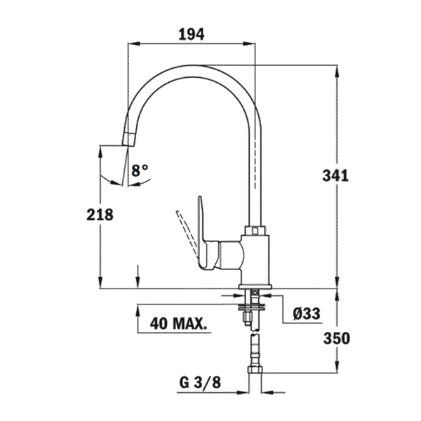 Kodumasinad | Segisti Teka IN995 Inca valge | Tehnomaan