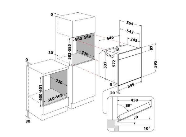 Kodumasinad | Integreeritav ahi Whirlpool AKZ9S8220FB | Tehnomaan