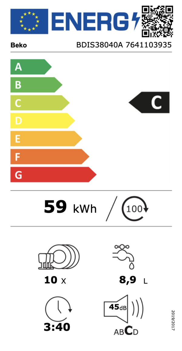 Kodumasinad | Integreeritav nõudepesumasin Beko BDIS38040A | Tehnomaan