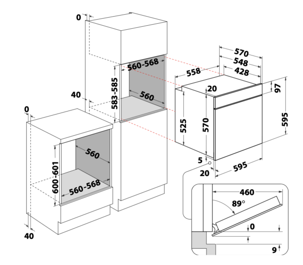 Kodumasinad | Integreeritav ahi Indesit IOK58HSB | Tehnomaan