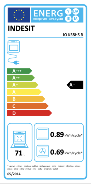 Kodumasinad | Integreeritav ahi Indesit IOK58HSB | Tehnomaan