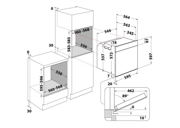 Kodumasinad | Integreeritav ahi Whirlpool Kitchen Only WOI78PT1SXA | Tehnomaan