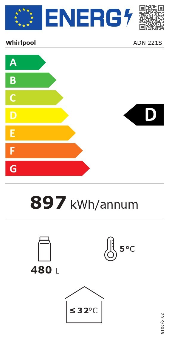 Kodumasinad | Klaasuksega külmik Whirlpool ADN2211S | Tehnomaan