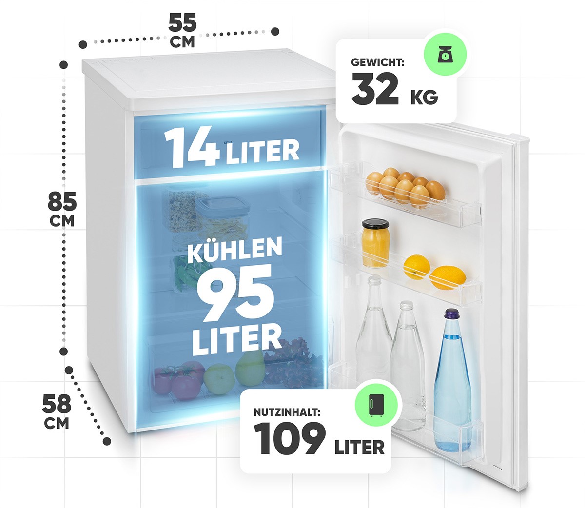 Kodumasinad | Külmik Bomann KS7251W | Tehnomaan
