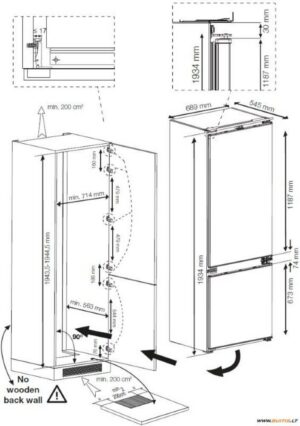 Kodumasinad | Integreeritav külmik Beko BCNE400E50SHN | Tehnomaan