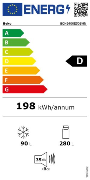 Kodumasinad | Integreeritav külmik Beko BCNE400E50SHN | Tehnomaan
