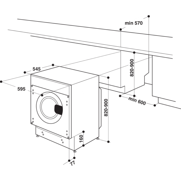 Kodumasinad | Pesumasin Whirlpool BIWMWG71483EEUN | Tehnomaan