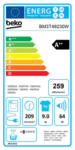 Kodumasinad | Pesukuivati Beko BM3T49230W | Tehnomaan