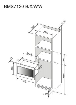 Kodumasinad | Integreeritav mikrolaineahi Brandt BMS7120B | Tehnomaan