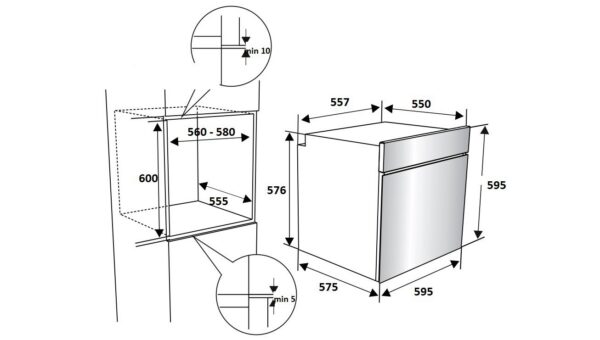 Kodumasinad | Integreeritav ahi Brandt BOH1224BB | Tehnomaan