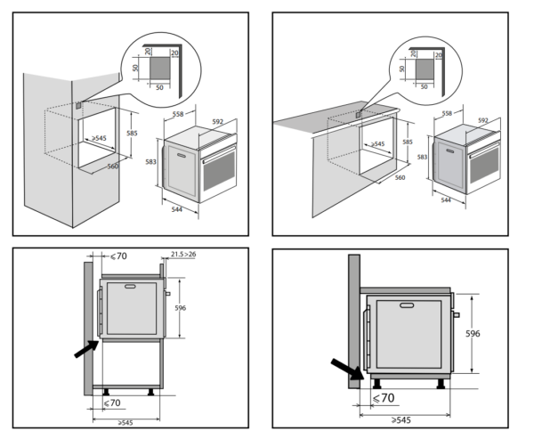 Kodumasinad | Integreeritav ahi Brandt BOP7568BB | Tehnomaan