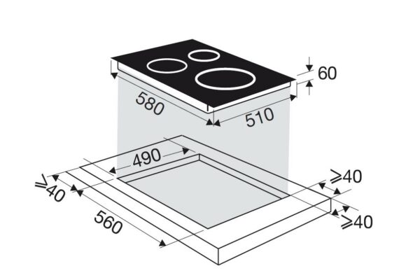 Kodumasinad | Induktsioonplaat Brandt BPI364DPW | Tehnomaan