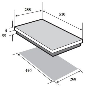 Keraamiline pliidiplaat Brandt BPV6222B - Image 3