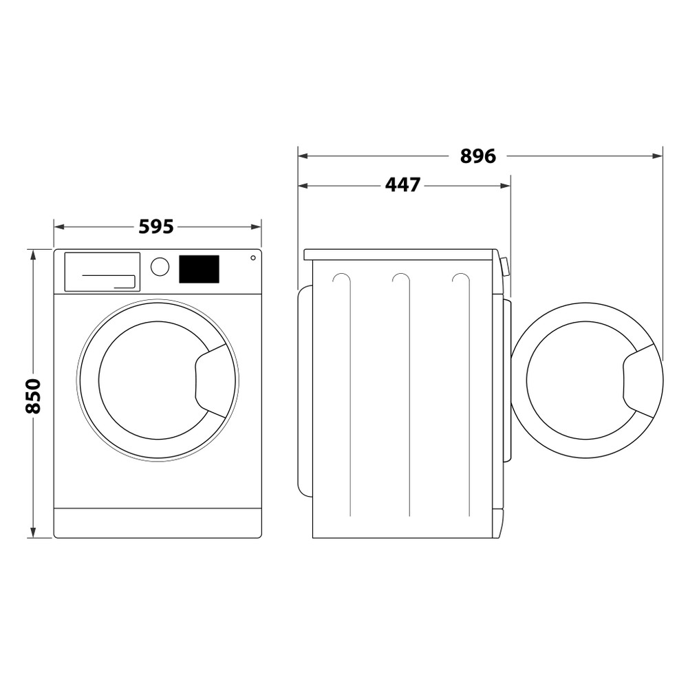 Kodumasinad | Pesumasin Indesit BWSE71295XWBVEU | Tehnomaan