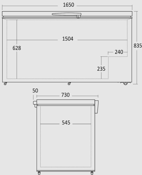 Kodumasinad | Sügavkülmkirst Scandomestic CF500WE | Tehnomaan