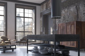 Kodumasinad | Õhupuhastaja Faber Corinthia Isola dark Grey matt/grey cement | Tehnomaan