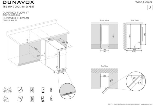 Kodumasinad | Veinikülmik Dunavox DAUF-19.58B | Tehnomaan