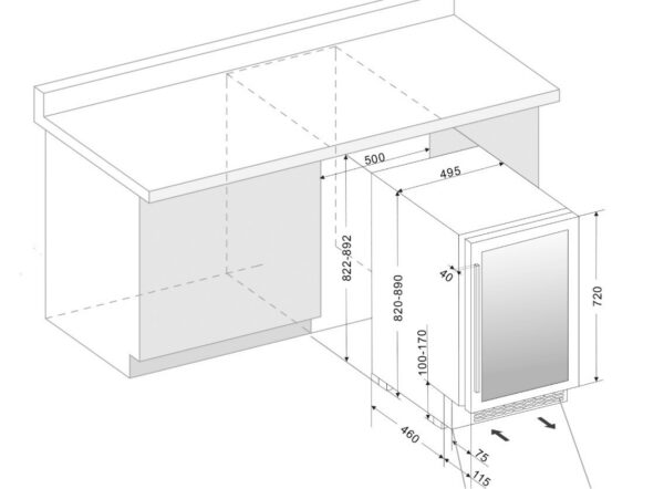 Kodumasinad | Veinikülmik Dunavox DAUF-38.100DB.TO | Tehnomaan