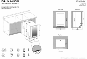 Kodumasinad | Kaetava uksega veinikülmik Dunavox DAUF-38.100DOP.TO | Tehnomaan