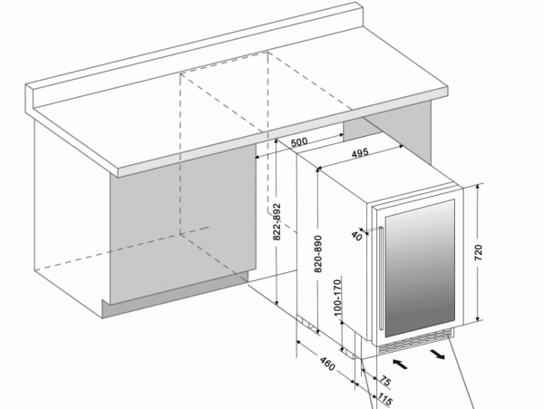 Kodumasinad | Veinikülmik Dunavox DAUF-38.100DSS | Tehnomaan