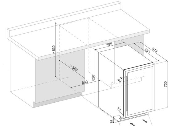 Kodumasinad | Veinikülmik Dunavox DAUF-46.138B | Tehnomaan