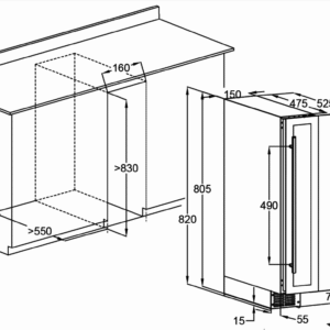 Kodumasinad | Veinikülmik Dunavox DAUF-9.22B | Tehnomaan