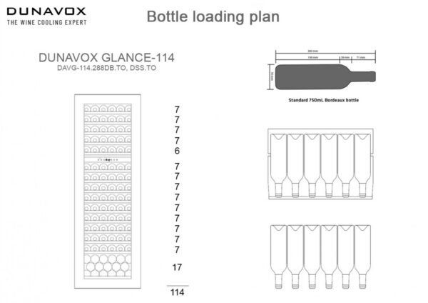 Kodumasinad | Integreeritav veinikülmik Dunavox DAVG-114.288DB.TO | Tehnomaan
