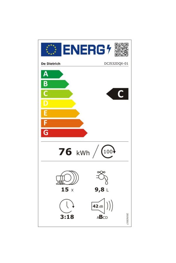 Kodumasinad | Integreeritav nõudepesumasin De Dietrich DCJ532DQX | Tehnomaan