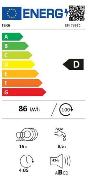 Kodumasinad | Integreeritav nõudepesumasin Teka DFI76950 | Tehnomaan