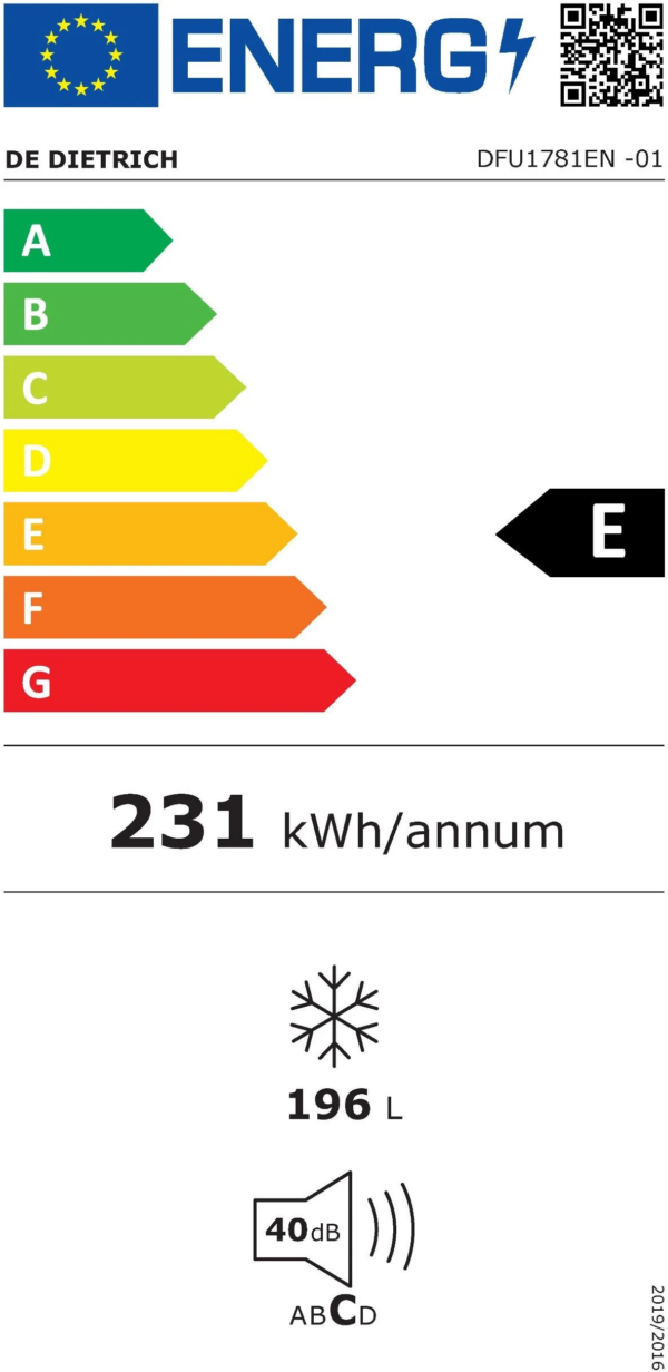 Kodumasinad | Integreeritav sügavkülmik De Dietrich DFU1781EN | Tehnomaan