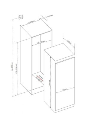 Kodumasinad | Integreeritav sügavkülmik De Dietrich DFU1781EN | Tehnomaan
