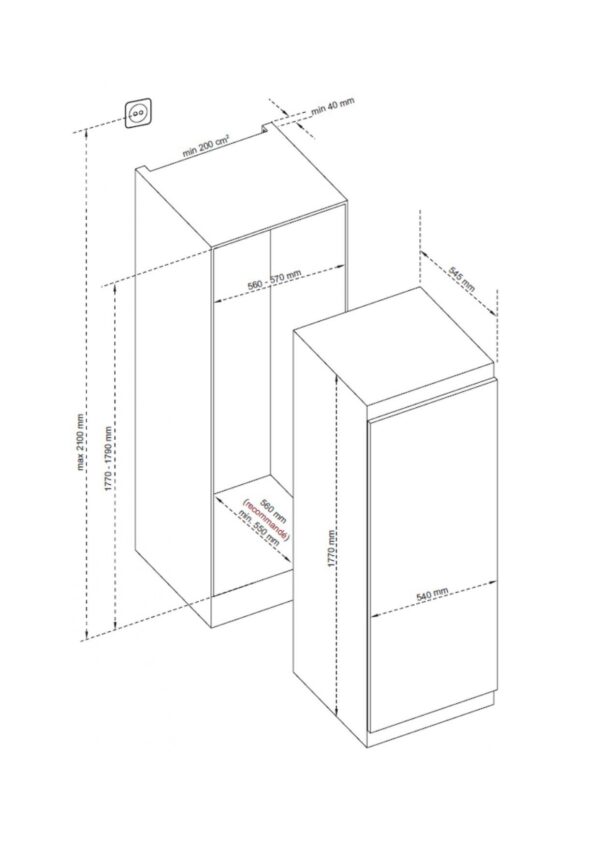 Kodumasinad | Integreeritav sügavkülmik De Dietrich DFU1781EN | Tehnomaan
