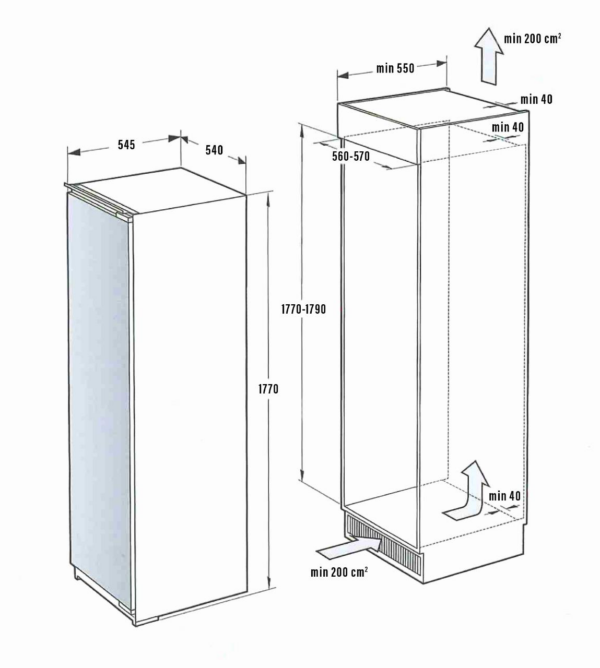 Kodumasinad | Integreeritav sügavkülmik De Dietrich DFU1781EN | Tehnomaan