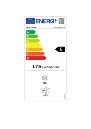 Kodumasinad | Integreeritav sügavkülmik De Dietrich DFU884ES | Tehnomaan