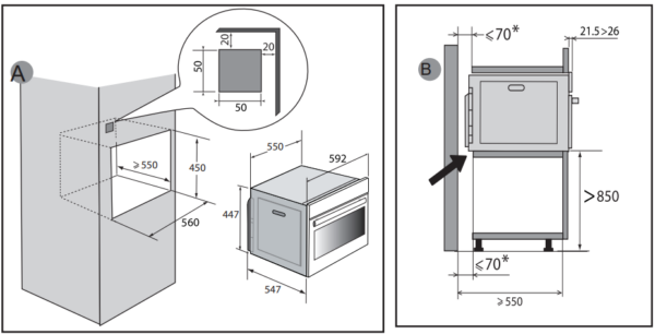 Kodumasinad | Integreeritav mikrolaineahi De Dietrich DKC4756W | Tehnomaan