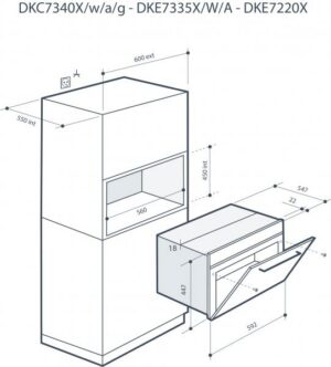 Kodumasinad | Integreeritav mikrolaineahi De Dietrich DKC7340A | Tehnomaan