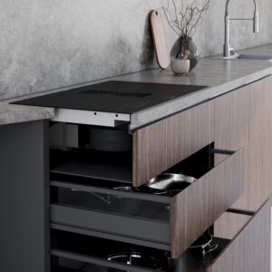 Kodumasinad | Induktsioonpliidiplaat koos õhupuhastajaga De Dietrich DPI7888BH Coal Black | Tehnomaan