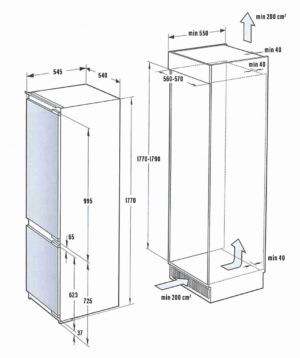 Kodumasinad | Integreeritav külmik De Dietrich DRC1775EN | Tehnomaan