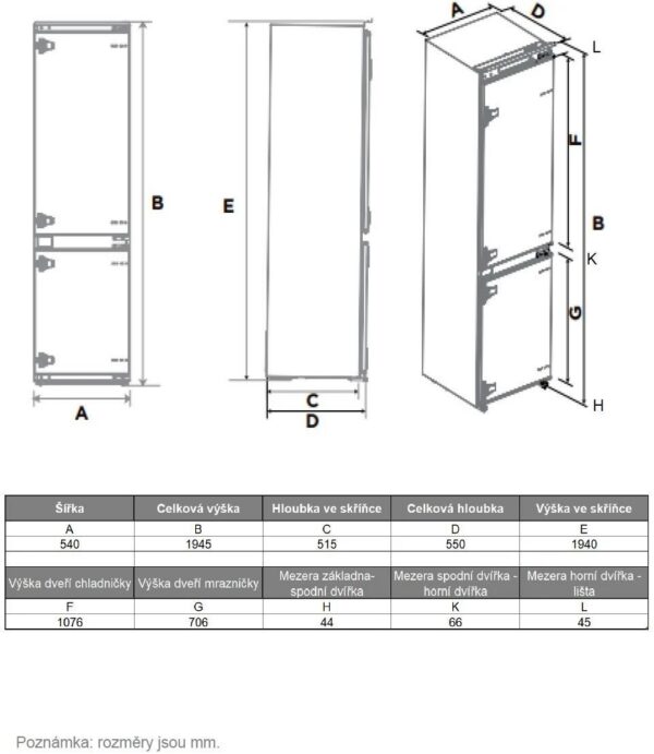Kodumasinad | Integreeritav külmik De Dietrich DRC9455EN | Tehnomaan