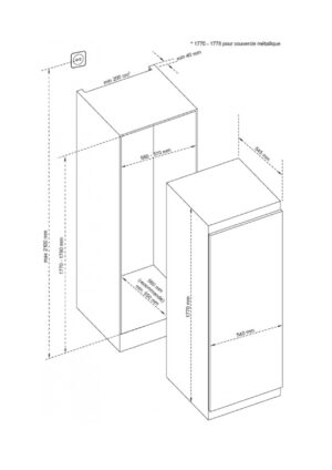 Kodumasinad | Integreeritav jahekülmik De Dietrich DRL1770EB | Tehnomaan