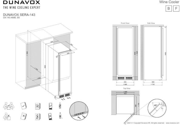 Kodumasinad | Veinikülmik Dunavox DX-143.468SS | Tehnomaan
