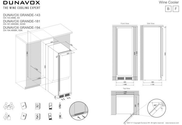 Kodumasinad | Veinikülmik Dunavox DX194.490SSK | Tehnomaan