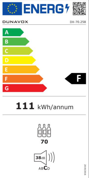 Kodumasinad | Veinikülmik Dunavox DX-70.258B | Tehnomaan