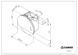 Kodumasinad | Õhupuhastaja Ciarko Design Eclipse valge/kuld | Tehnomaan