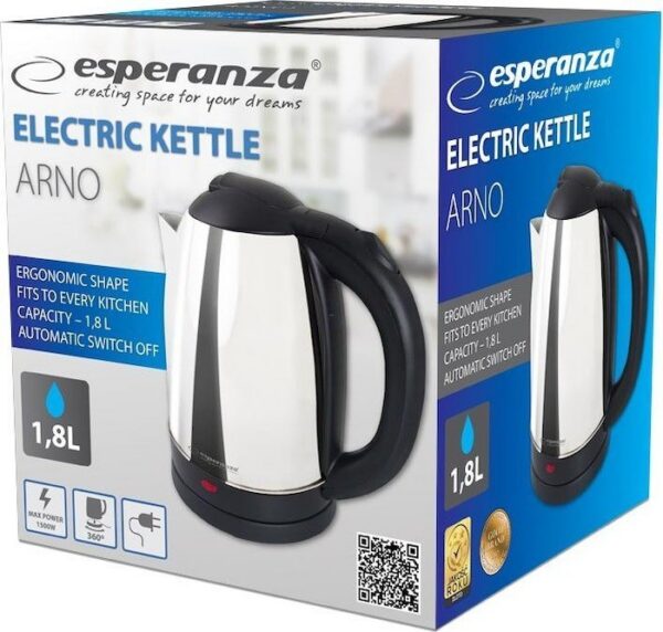 Kodumasinad | Veekeetja Esperanza EKK135S, hõbedane | Tehnomaan