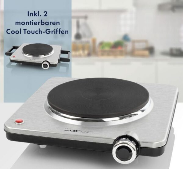 Kodumasinad | Lauapliit Clatronic 1 plaadiga EKP3788IX, inox | Tehnomaan