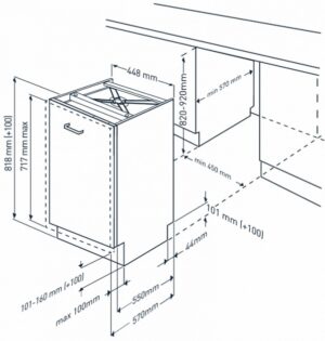 Kodumasinad | Integreeritav nõudepesumasin Beko BDIS38120Q | Tehnomaan