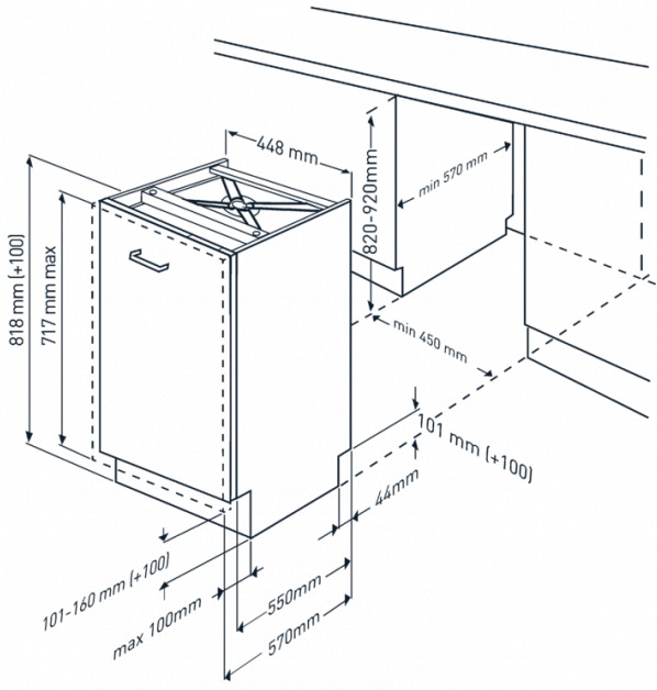 Kodumasinad | Integreeritav nõudepesumasin Beko BDIS38120Q | Tehnomaan